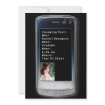 Cell Phone Text Graduation Announcement