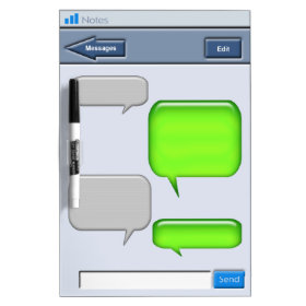 Cell Phone Text message Novelty Dry-Erase Whiteboards