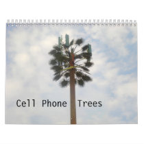 Cell Phone  Trees Wall Calendar