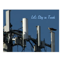 Cell Tower and Osprey Postcard