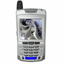 Cell with Fractal plate face sculputered keychain Photo Cutout