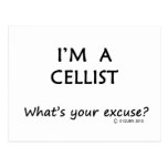 Cellist Excuse Post Card