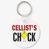 Cellist’s Chick keychains by professiongifts Cellist’s Chick keychains