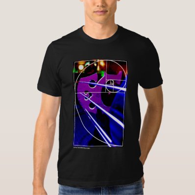 Cello bridge with Fibonacci spiral T Shirt