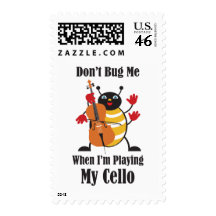 Cello Bug Postage Stamps