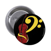 Cello Clef Button