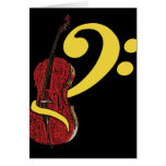 Cello Clef Greeting Card