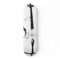 cello design art skateboard