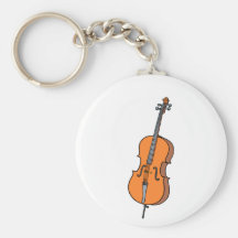 Cello Graphic , ViolinCello Music Design Keychains