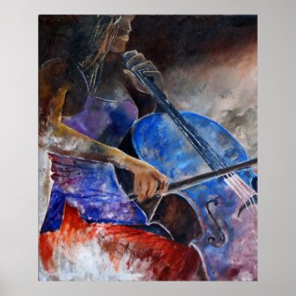 cello player posters