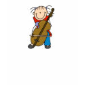 Cello Player Stick Figure Shirt