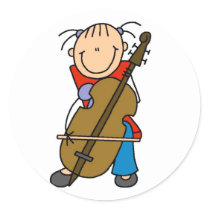 Cello Player Stickers Sticker by stick_figures Cello Player Stickers Sticker