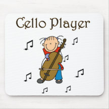 Cello Player Tshirts and Gifts Mouse Pad