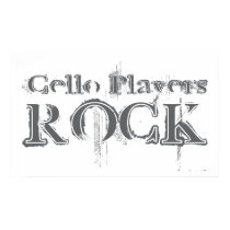 Cello Players Rock posters by busybrain Cello Players Rock posters
