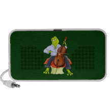 Cello Playing Frog Travel Speaker