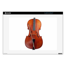 Cello with bow, close up 15" laptop decals