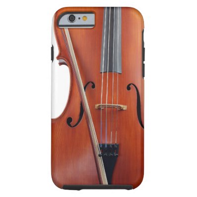 Cello with bow, close up tough iPhone 6 case