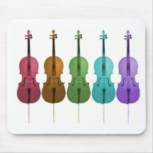 Cellos and Color Mouse Pad