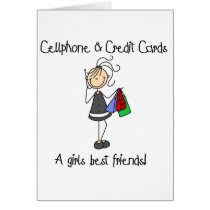 Cellphone And Credit Cards Card