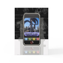 Cellphone, mobile phone text message Happy Birthda cards