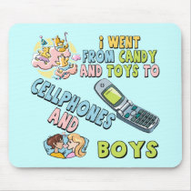Cellphones and Boys T-shirts and Gifts For Her mousepads