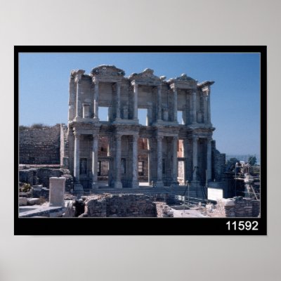 Celsus Library, built in AD 135 Poster