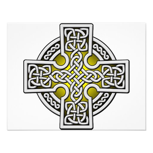 Celtic 4 way silver and gold personalized announcements