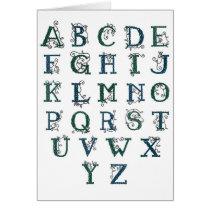 Celtic Alphabet card by haidabeaver Celtic Alphabet card