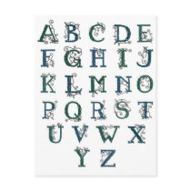 Celtic Alphabet postcard by haidabeaver Celtic Alphabet postcard