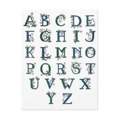 Celtic Alphabet postcard by haidabeaver