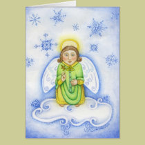 Celtic Angel Dude Note Card cards