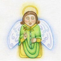 Celtic Angel Dude photo sculptures