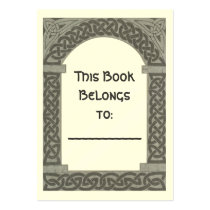 Celtic Archway bookplate business cards
