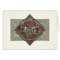 Celtic Art Gryphons Greeting Card