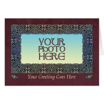 Celtic Art Photo Frame Greeting Card