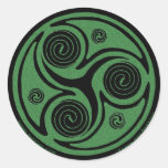 Celtic Art Sticker, Triskel Design #4