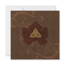 Celtic Autumn Custom Invites