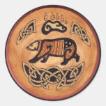 Celtic Bear Stickers