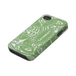 Celtic Bird Circle Pattern Personalized iPhone Tough Iphone 4 Cases