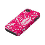 Celtic Bird Circle Pattern Personalized iPhone Iphone 4 Tough Cases