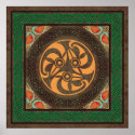 Celtic bird heads posters