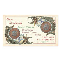 Celtic Birds Design Business Cards