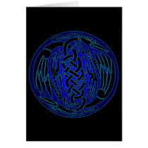 Celtic Birds of Peace (blue version) cards