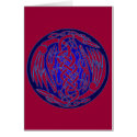 Celtic Birds of Peace (blue version II) cards