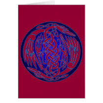Celtic Birds of Peace (blue version II) cards