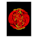 Celtic Birds of Peace (fire version) cards