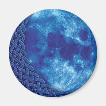 Celtic Blue Moon Fridge Magnet