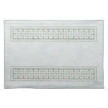 Celtic Border Blue and Multicolor Glitter Placemat
