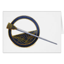 Celtic brooch design cards cards