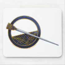 Celtic brooch design mousepads mousepads